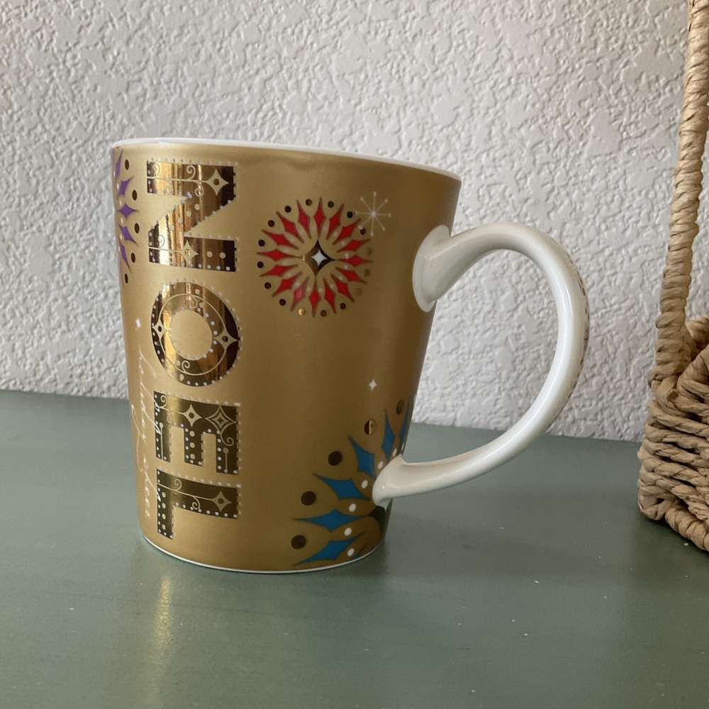 VTG Starbucks 2006 Holiday NOEL Festive Christmas Cheer‎ Coffee Mug Cup 14oz